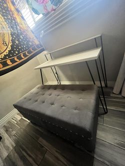 Desk And Ottoman