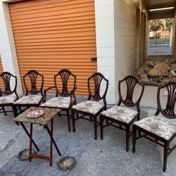 Vintage Furniture Set $49 For All 🪑🎁🎈🍀 Antique, Vintage, Colección Furniture, Accent Chairs, Old Chair, Old Fashion Chair, Dining Furniture, 
