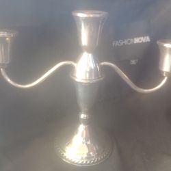 sterling silver candle holder