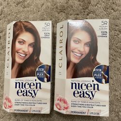 Clairol nice’n easy shade 5R hair color set