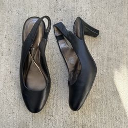 Easy Spirits Audrina Leather Slingback Pumps Size 8.5