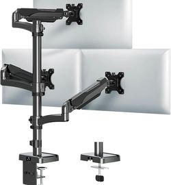 Triple Monitor Mount 32" Screen, 3 Monitors Desk Mount Adjustable Office