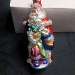 7 Inches Tall Vintage Santa Hand Painted