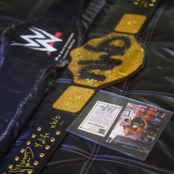 Signed Hollywood hulk Hogan Belt NWO
