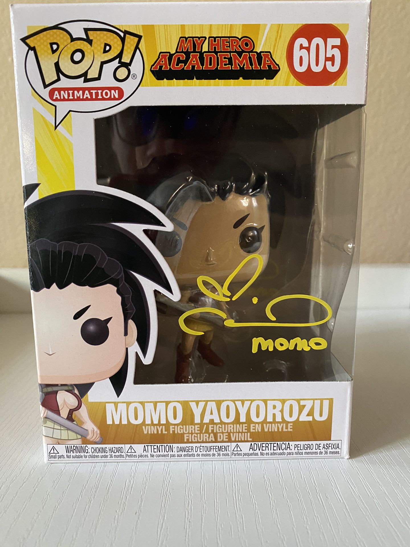 Momo Yaoyorozu Funko Pop Signed