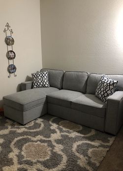 Darton Cream Sleeper Sectional with Storage