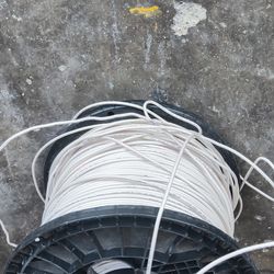 (SPOOL OF 2500ft Irrigation) 12 AWG White Sleeved WIRE.  