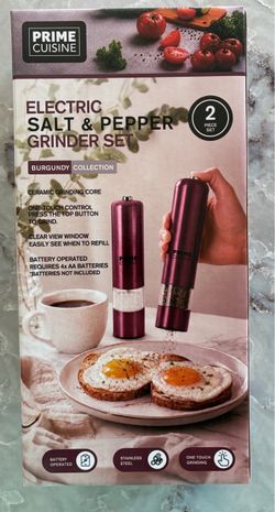 Electric Salt & Pepper Grinder Set