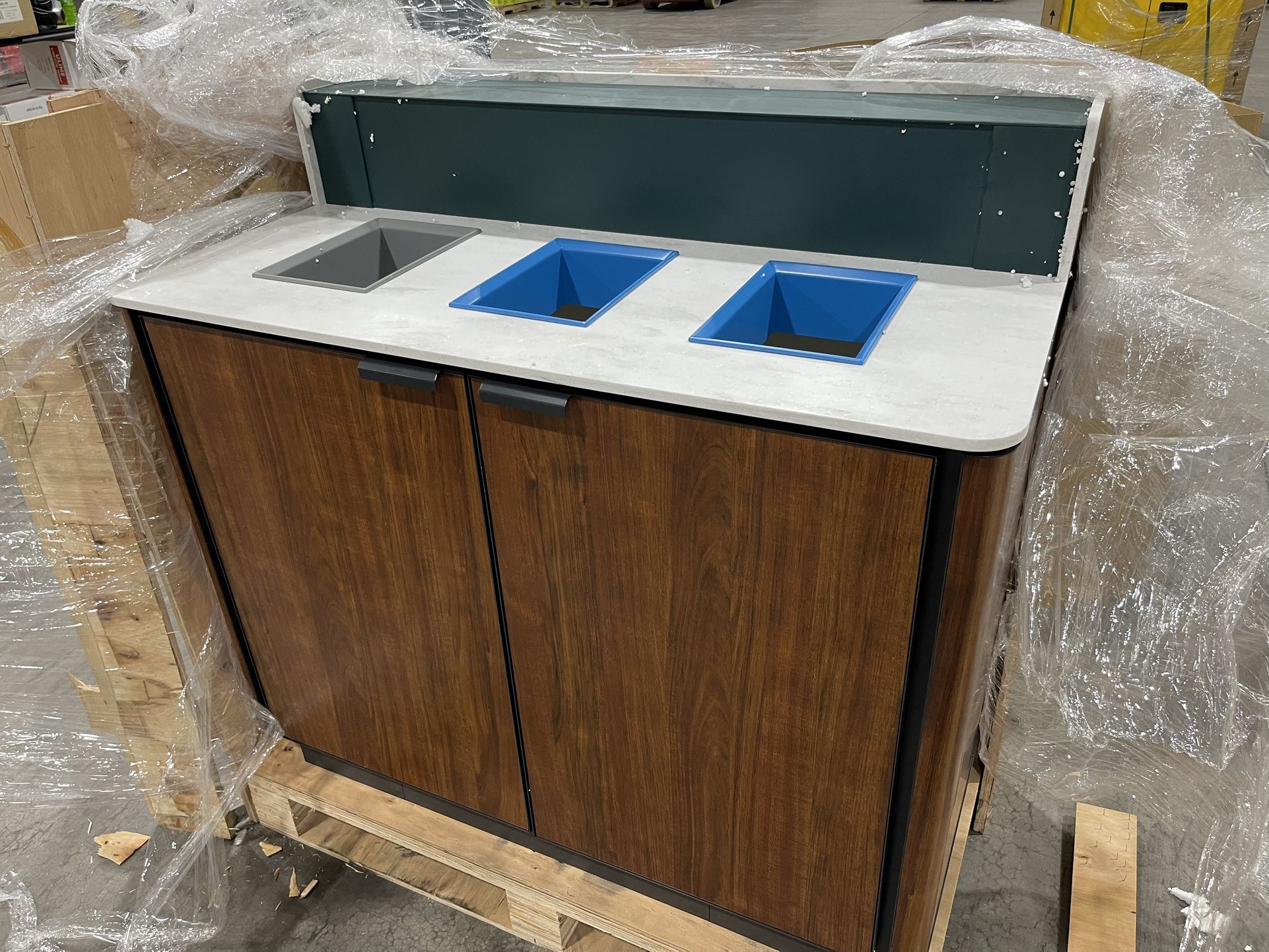 Coffee Shop Recycling Bin