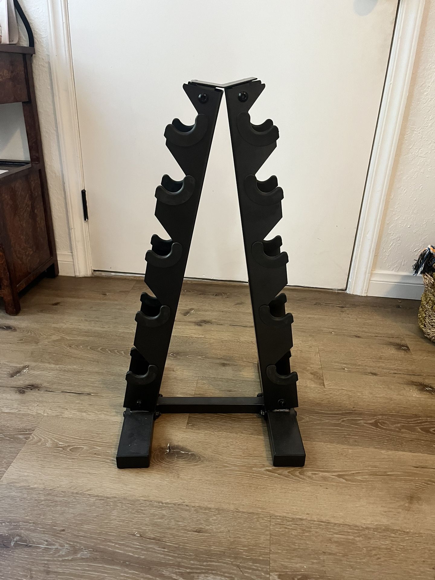 Dumbbell Tower And 5lb Weights