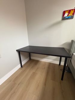Large black desk