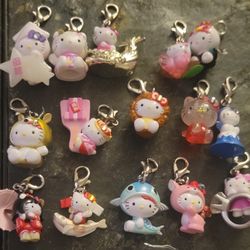 Lot Of 15 Gotachi, Sanrio, Hello Kitty Charms
