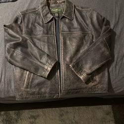 Eddie Bauer Lg Leather Jacket