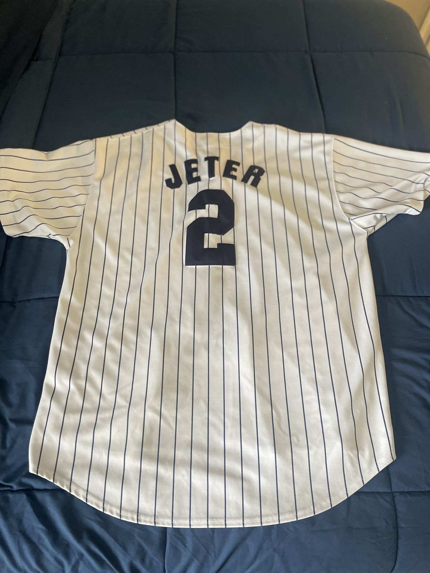 Derek Jeter 2012 All Star Game Jersey MAJESTIC Adult Xxl Clean Sewn Blue  yankees for Sale in Rochester, MI - OfferUp