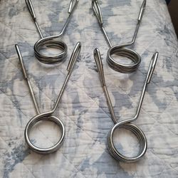 Olympic Barbell Collars. $20. Pickup In Oakdale 