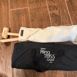 Two Outdoor Wooden Ring Toss/ Crochet Sets