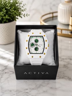 ACTIVA White Silicone Sport Watch