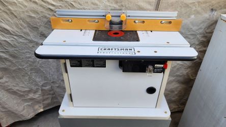 Craftsman Router Cabinet with Router and Rolling Stand