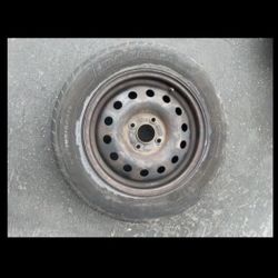 1 X 195/60r15 4x114.3 4x4.5 Steely Stock Rims Wheels 90% Tires Treads!!!