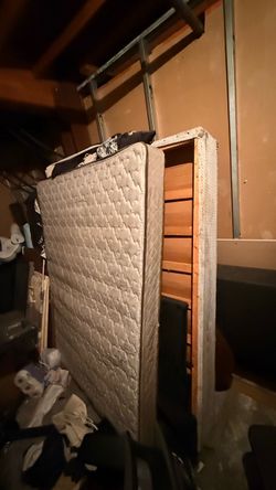 King size Mattress with Boxspring (Free)