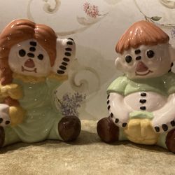 Odd Looking Raggety Ann and Andy Ceramics