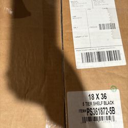 5 tier shelf-new in box