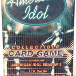 Collectible Card Game American Idol Season 3 with Actual Photos From the Show
