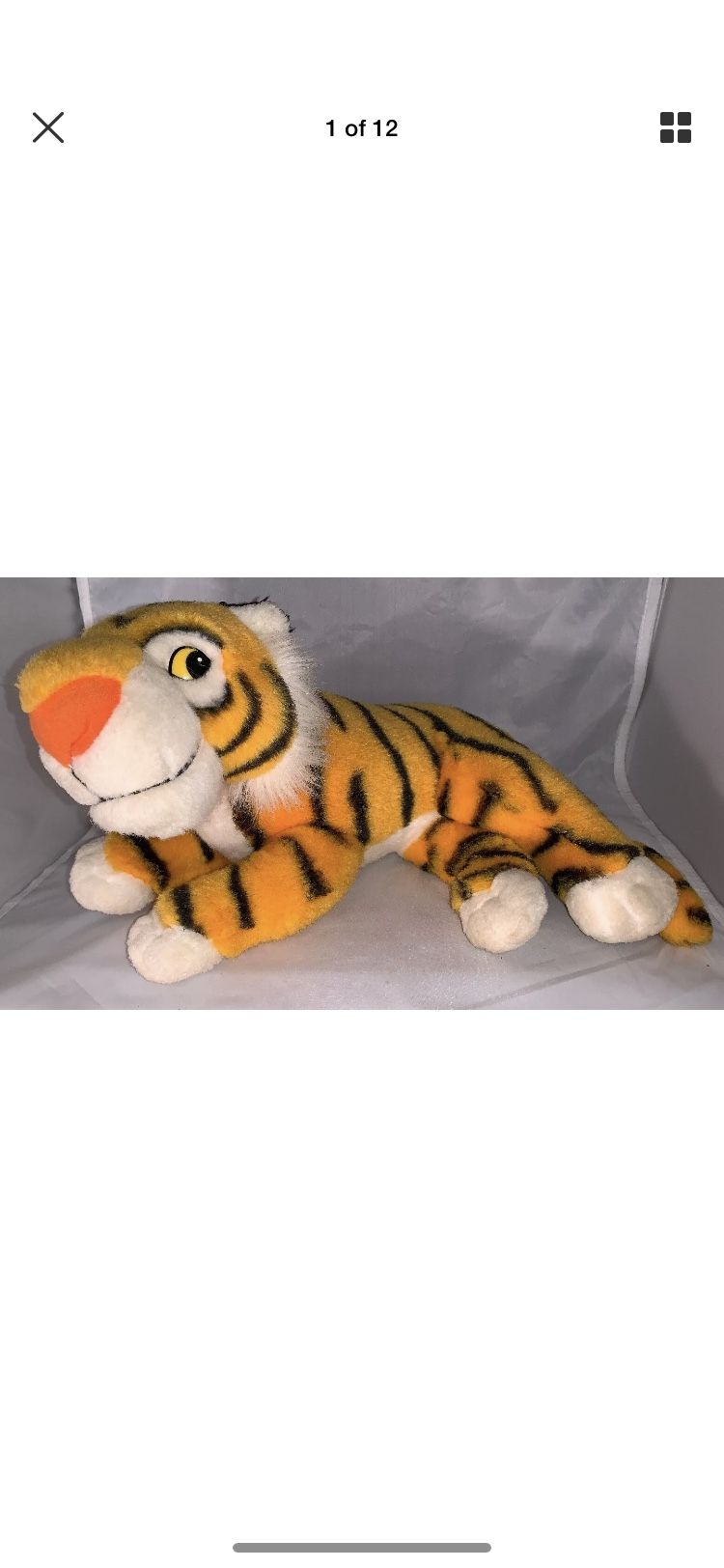 Disney Rajah Aladin Tiger Plush