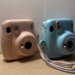 Fujifilm Instax Mini 11 Cameras (Blue & Blush) – Bundle or Separate