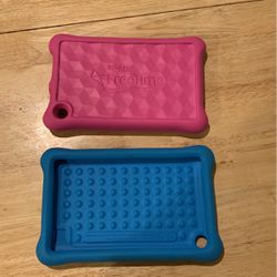 Fire 7 Tablet Case Blue And Pink 