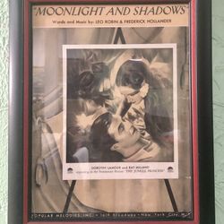 Vintage Moonlight & Shadows Framed Print 