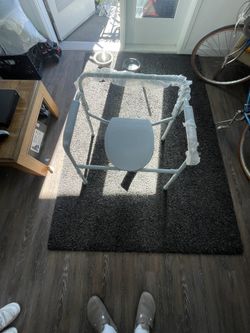 bariatric folding steel commode item # 11117N-1