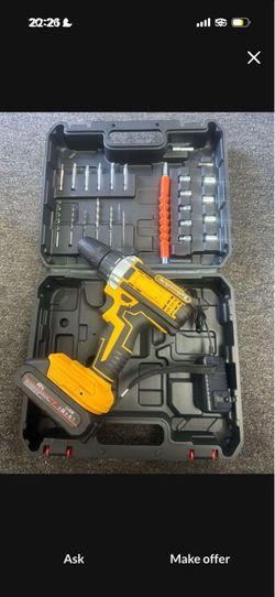 21V Rechargeable Lithium Battery Electric Dill Set Household Cordless Drilling Machines Multi-Functi