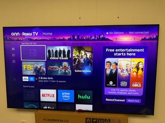 75 inch Roku onn tv
