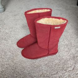 Red Bearpaw Boots Size 8