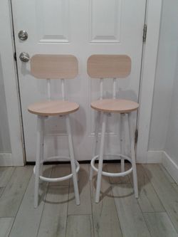 Slim Bar Stools – Set of 2     24” height