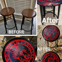One Of A Kind Gamecocks Bar Stools