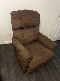 Brown Fabric Recliner Chair