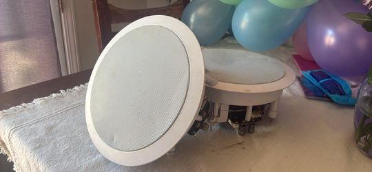 2 ceiling/wall mount speakers