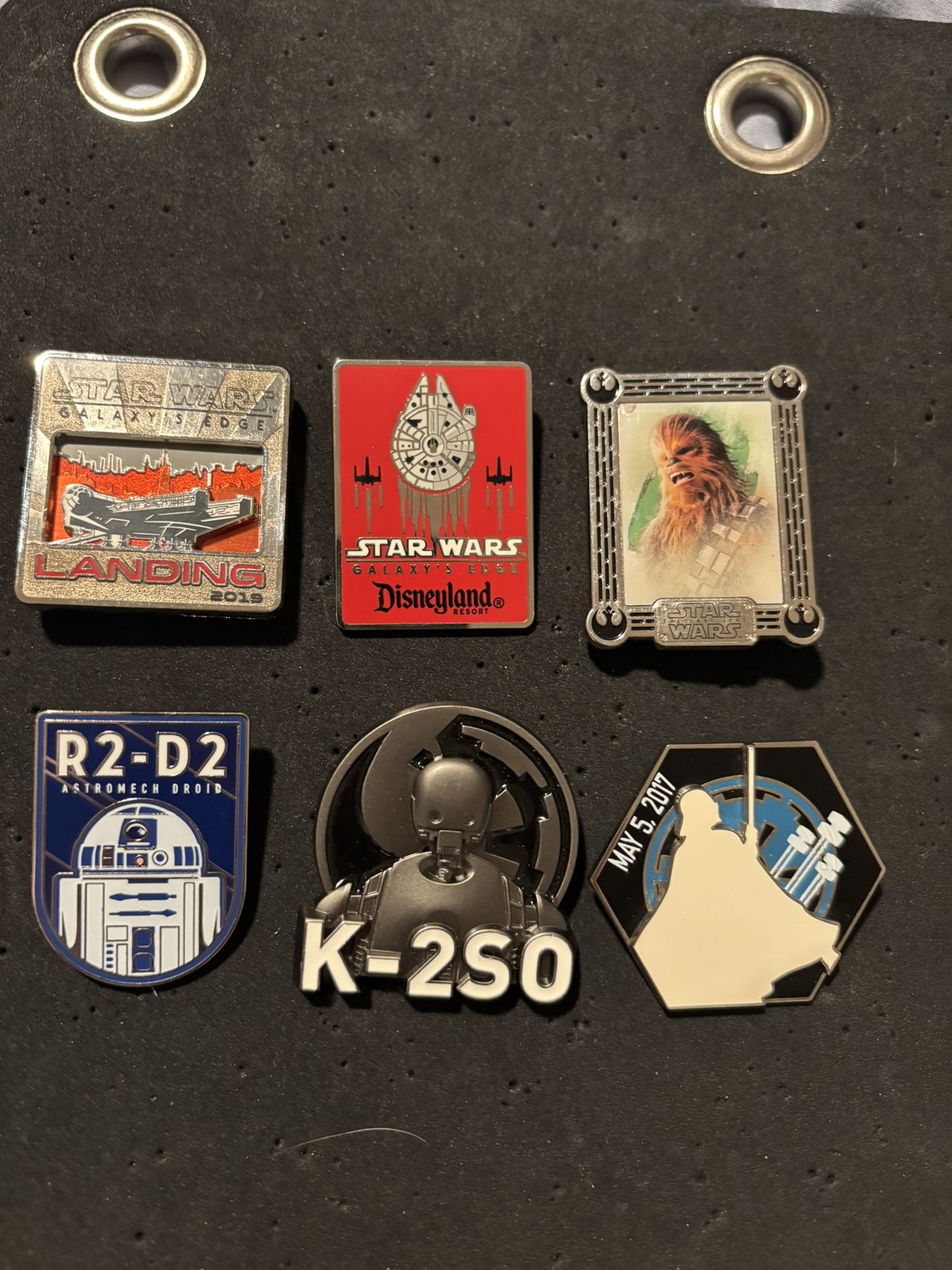 Star Wars Pins Set Of 6