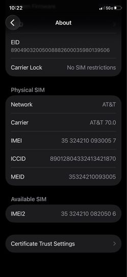 iPhone 11 Pro mint new battery