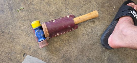 Leather long hammer holder