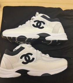 Black and white panda mesh breathable leather shock absorption non-slip wear-resistant low-top running shoes for women beige black