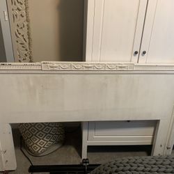 Distressed Antique Headboard.  Double/queen