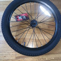 NEW- JOYSTAR 18 Inch Kids Bike Front Wheels Replacement with Solid Air Rubber Tire and Inner Tube, Bicycle Bike Wheels Don't Fit with Huffy Bike, 