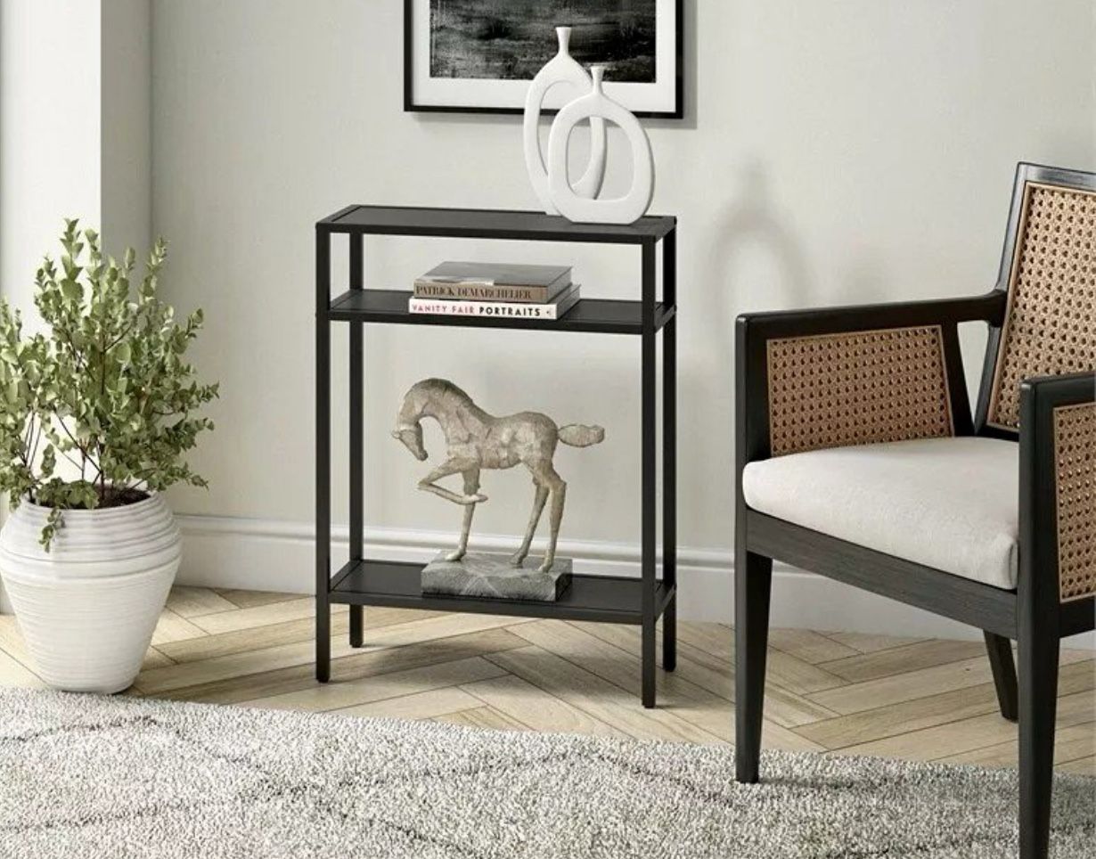 Slim metal console sofa table accent table - NEW