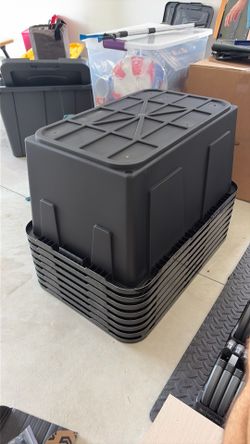 8 27-gallon boxes without lids (free pick up)