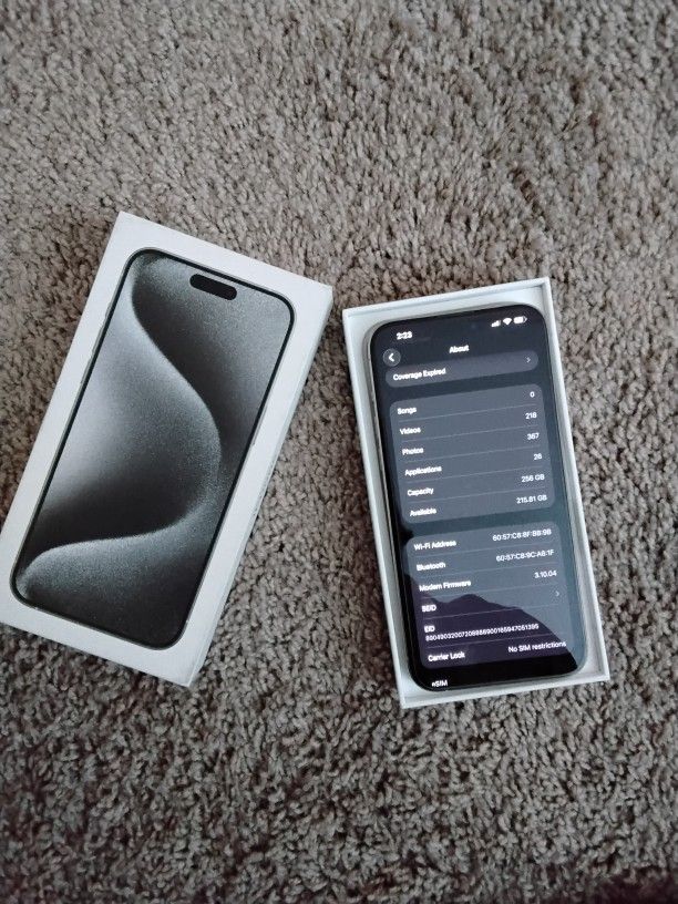 Iphone 15 Pro Max 256gb