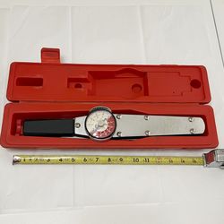 Llave De Torsion Dial Marca Mac Usado Torquimetro/Llave De Torsion Dial Torque Wrench with Case