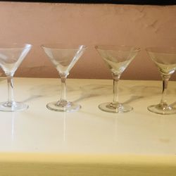 NEW martini glasses 4 ea.  - Shipping Offered